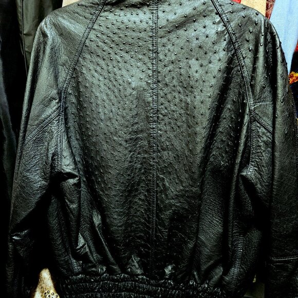 Bernini of Italy FULL Quill OSTRICH Bomber Style Jacket - Picture 11 of 11